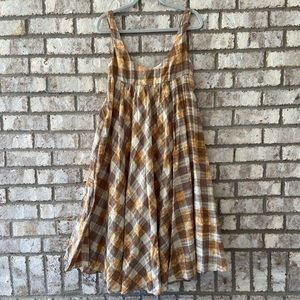 Urban Outfitters Plaid Midi Dress Size XS
